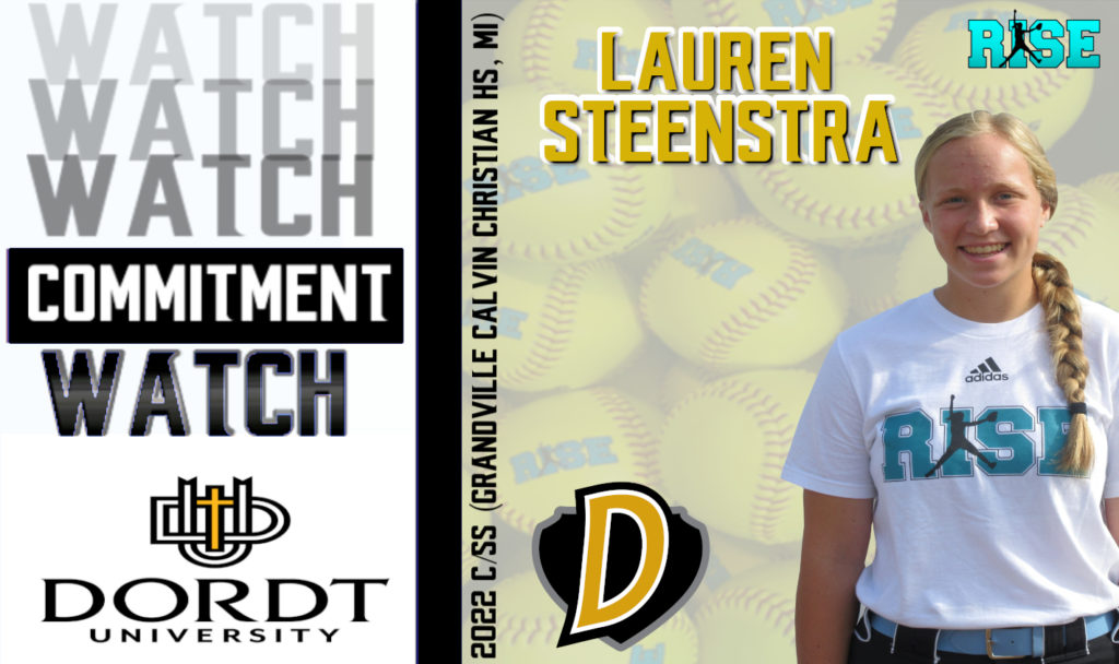 Athlete commitment announcement to Dordt University.