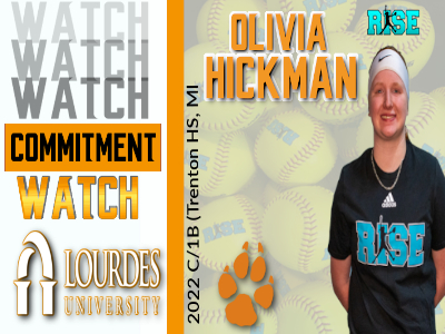 Athlete commitment to Lourdes University softball team.