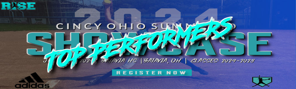 Ohio Summer Performance event registration banner with bold text and vibrant colors.