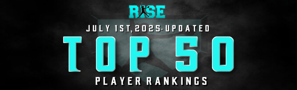Top 5 player rankings for Rise on July 1st, 2025 update.